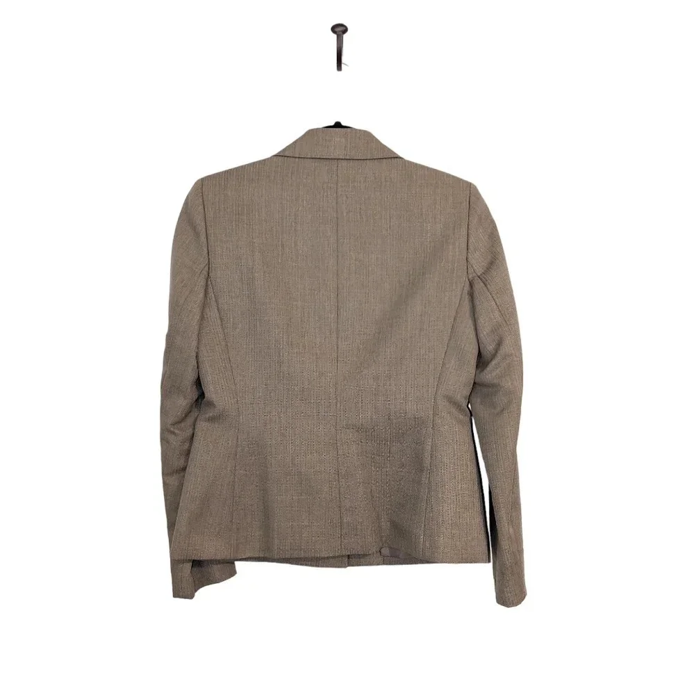 Le Suit Women's Thick Knit 2 Button Up Blazer Suit Jacket Size 4 Slit Pockets‎